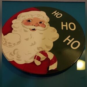 Martha Stewart Collection Christmas Santa Trivet W/ Cork Bottom - 7 Inches